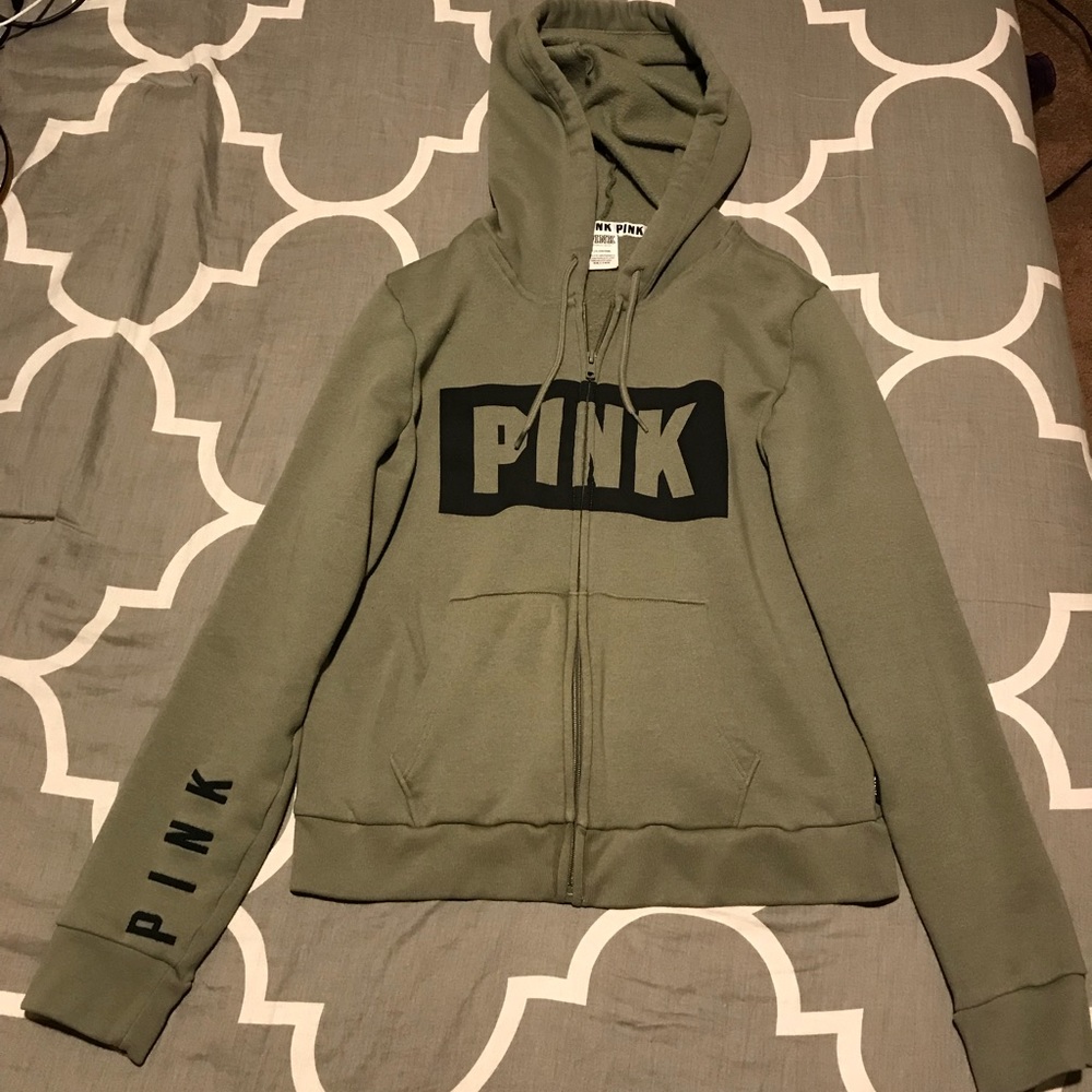 PINK zip up hoodie